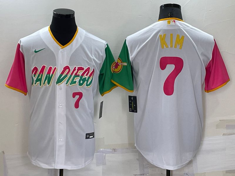 Men San Diego Padres #7 Kim White City Edition Game Nike 2022 MLB Jerseys
